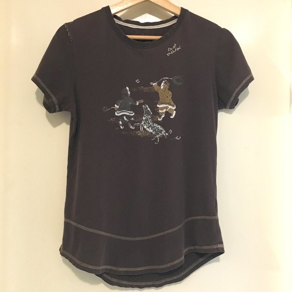 Vintage 90s The Beaver Post Canada Inuk T-shirt - Picture 1 of 16